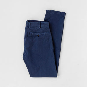 Chinos | Garment Dyed & Washed | Blue