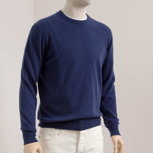 Maffe | Ronde hals | Medium gebreid (12GG) | Blauw
